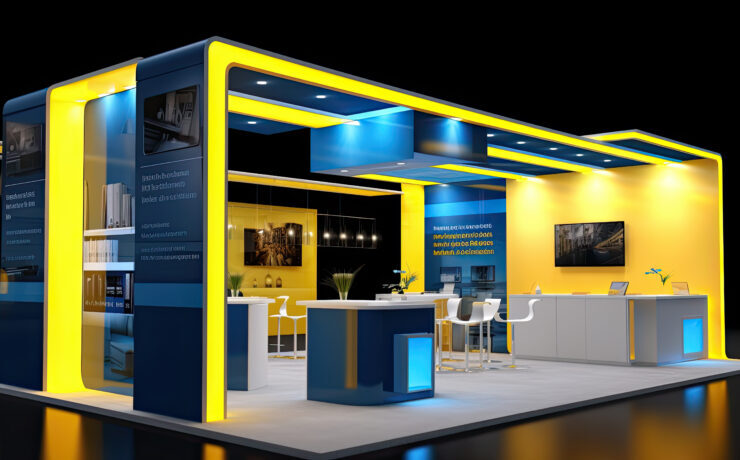 Stand for international exibition pavillion. Visualisation.