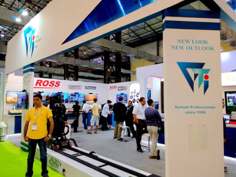 Custom exhibition stall design by Skyline Events at a trade show in Delhi NCR