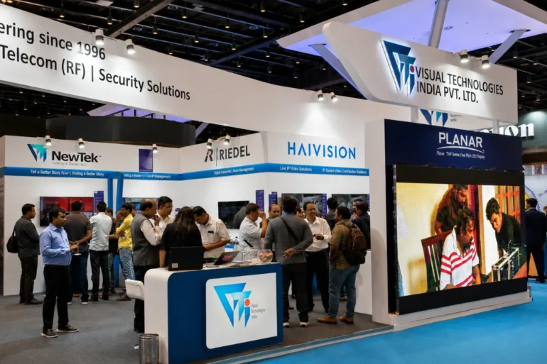 Broadcast India 2022 Mumbai 2nd Exhibition stand at the Broadcast India 2022 Mumbai