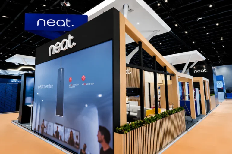 Infocomm india 2024 Mumbai A second premium exhibition stand delivered by Skyline Events at InfoComm India 2024 in Mumbai, showcasing our expertise as a trusted exhibition stand builder in Mumbai, India.