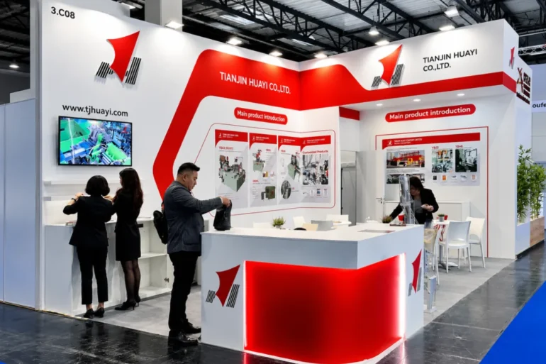 Intertabac & InterSupply 2024 Germany This is an image of two side open exhibition stand that was designed and built by Skyline Events at InterTabac 2024.