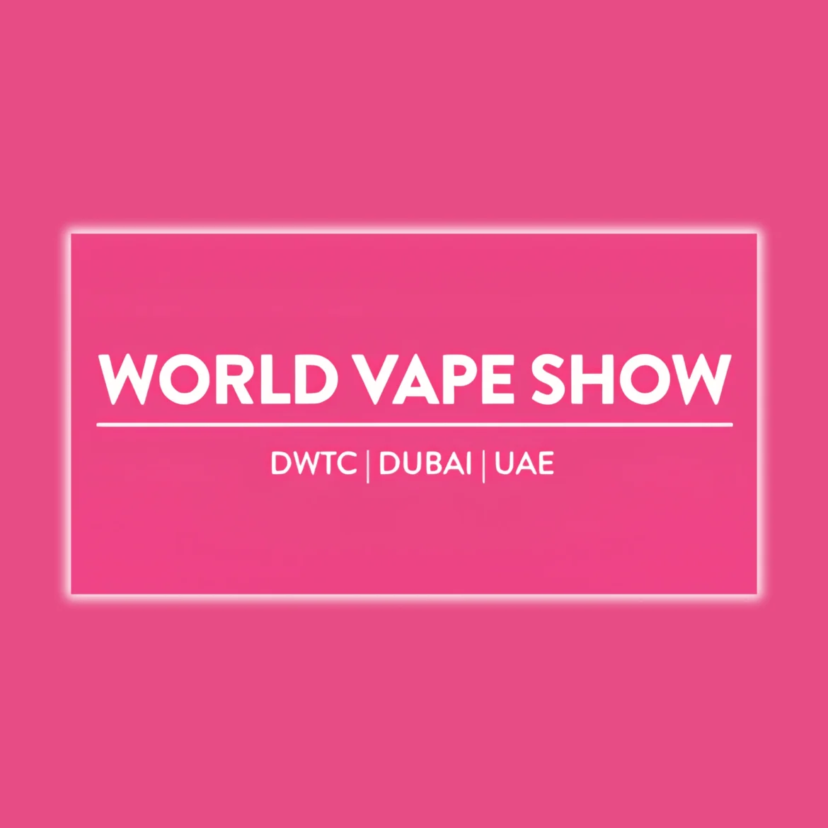 World Vape Show Dubai Logo This is the logo of World Vape Show Dubai and represents the best exhibition stand builder for this event.
