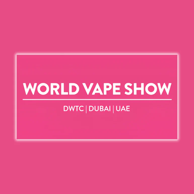 This is the logo of World Vape Show Dubai and represents the best exhibition stand builder for this event.