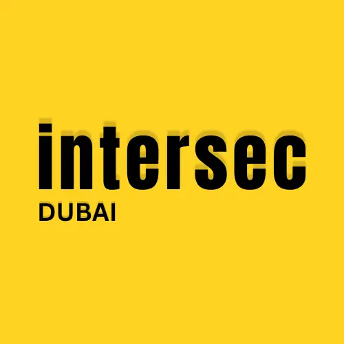 This image shows the Intersec Global logo and the best trade show booth designer and exhibition stand builder in Dubai for this event.