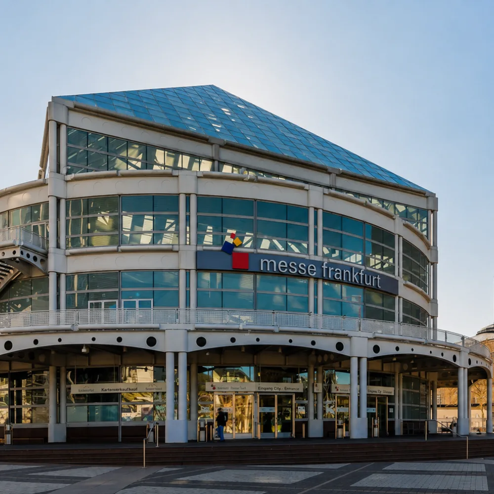 This is the image of Messe Frankfurt Exhibition Grounds, Germany, that shows best exhibition stand builder company at Messe Frankfurt.